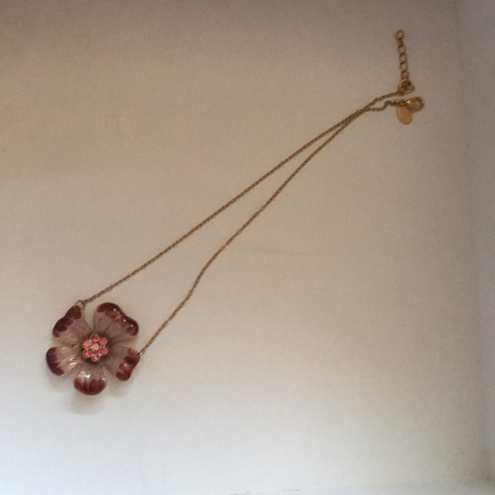 Pink and gold necklace